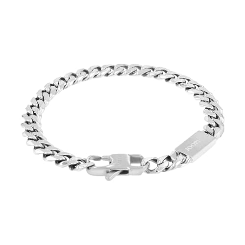 JOOP! Edelstahl-Armband für Herren (21cm) in Silber inkl. Geschenk Box