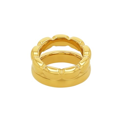 JOOP! Stainless steel ladies' rings in gold, including gift box