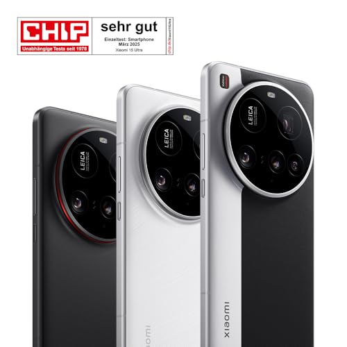 Xiaomi 15 Ultra Smartphone (16GB RAM + 512GB Speicher): 200MP Leica Kamera, Snapdragon 8 Elite, 5410mAh