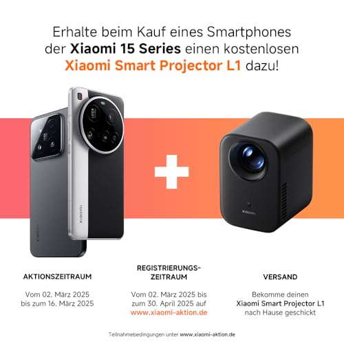 Xiaomi 15 Ultra Smartphone (16GB RAM + 512GB Speicher): 200MP Leica Kamera, Snapdragon 8 Elite, 5410mAh