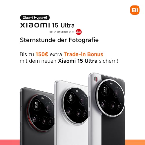 Xiaomi 15 Ultra Smartphone (16GB RAM + 512GB Speicher): 200MP Leica Kamera, Snapdragon 8 Elite, 5410mAh