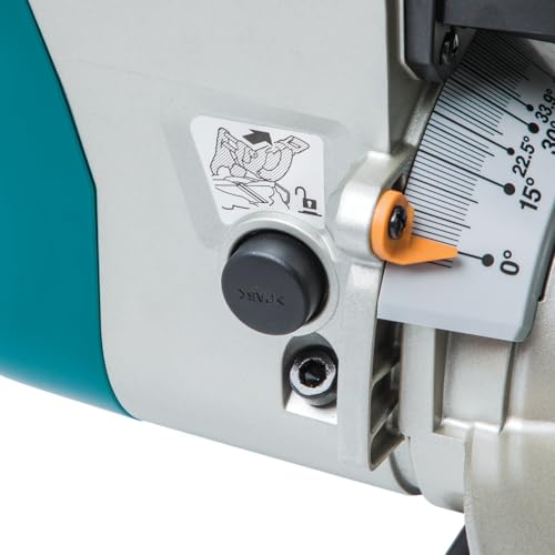 Makita miter saw (LS1219L) with laser guidance & space-saving design: 305mm