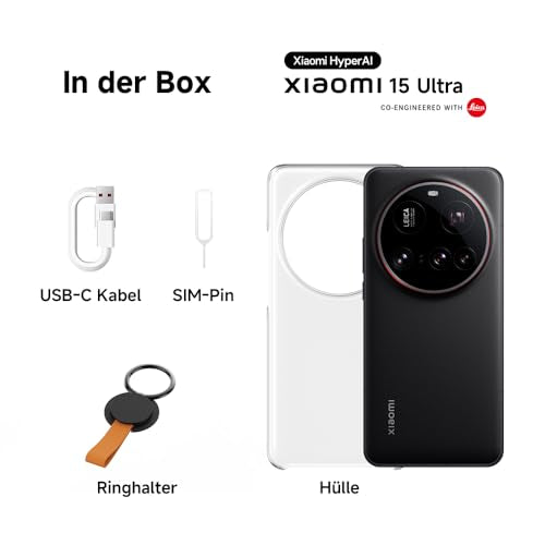Xiaomi 15 Ultra Smartphone (16GB RAM + 512GB Speicher): 200MP Leica Kamera, Snapdragon 8 Elite, 5410mAh