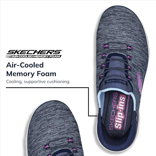 Skechers 'Summits Dazzling Haze' Slip-Ins Women's Sneakers (Navy)