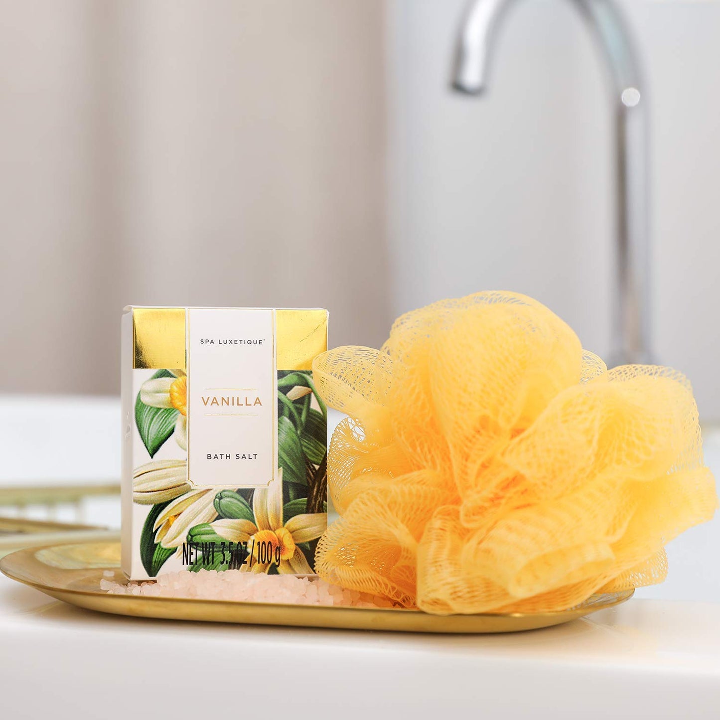 spa luxetique Bad Geschenkset (8-teilig) | Vanilleduft für pflegende Wohlfühlmomente