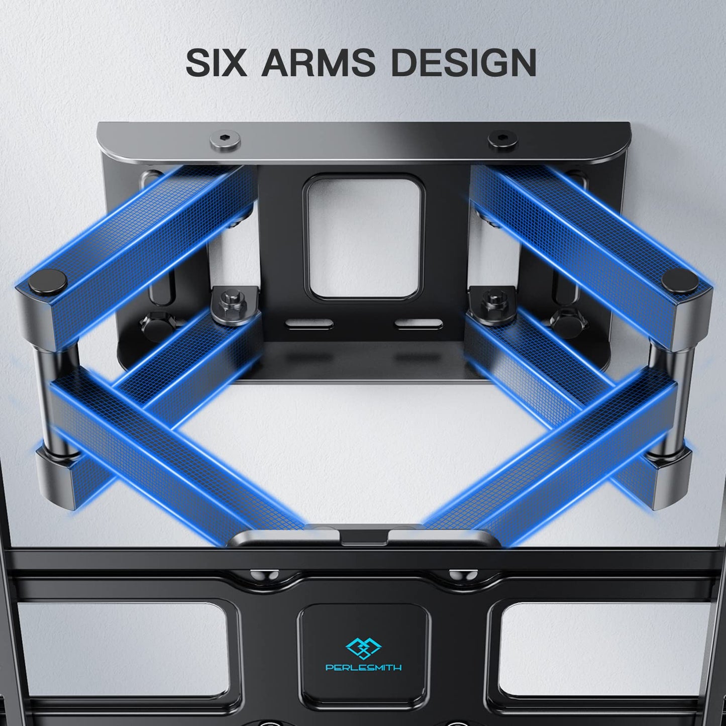 PERLESMITH TV Wall Mount | Swivel for 26-65 inches (Flat & Curved up to 45 kg)