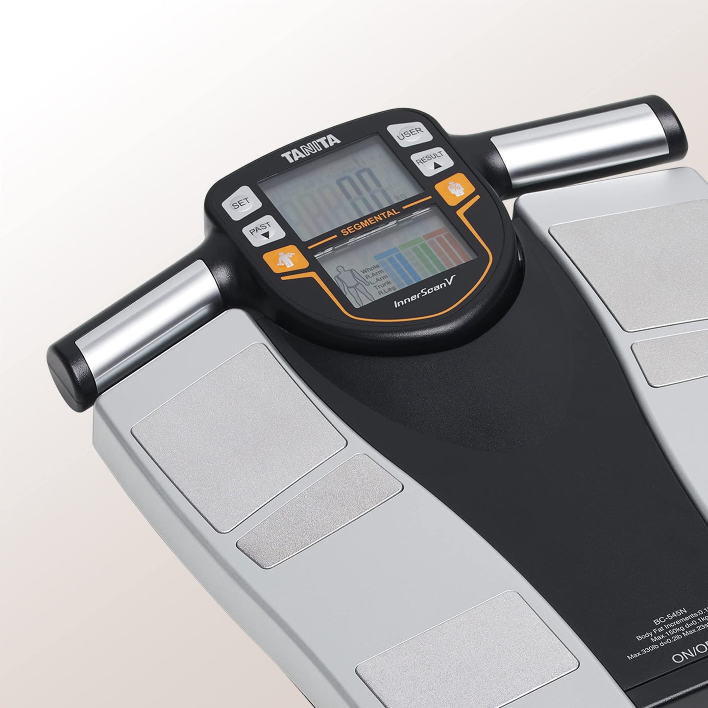 TANITA (BC-545N ) Segment Body Composition Scale: On-Screen Measurements