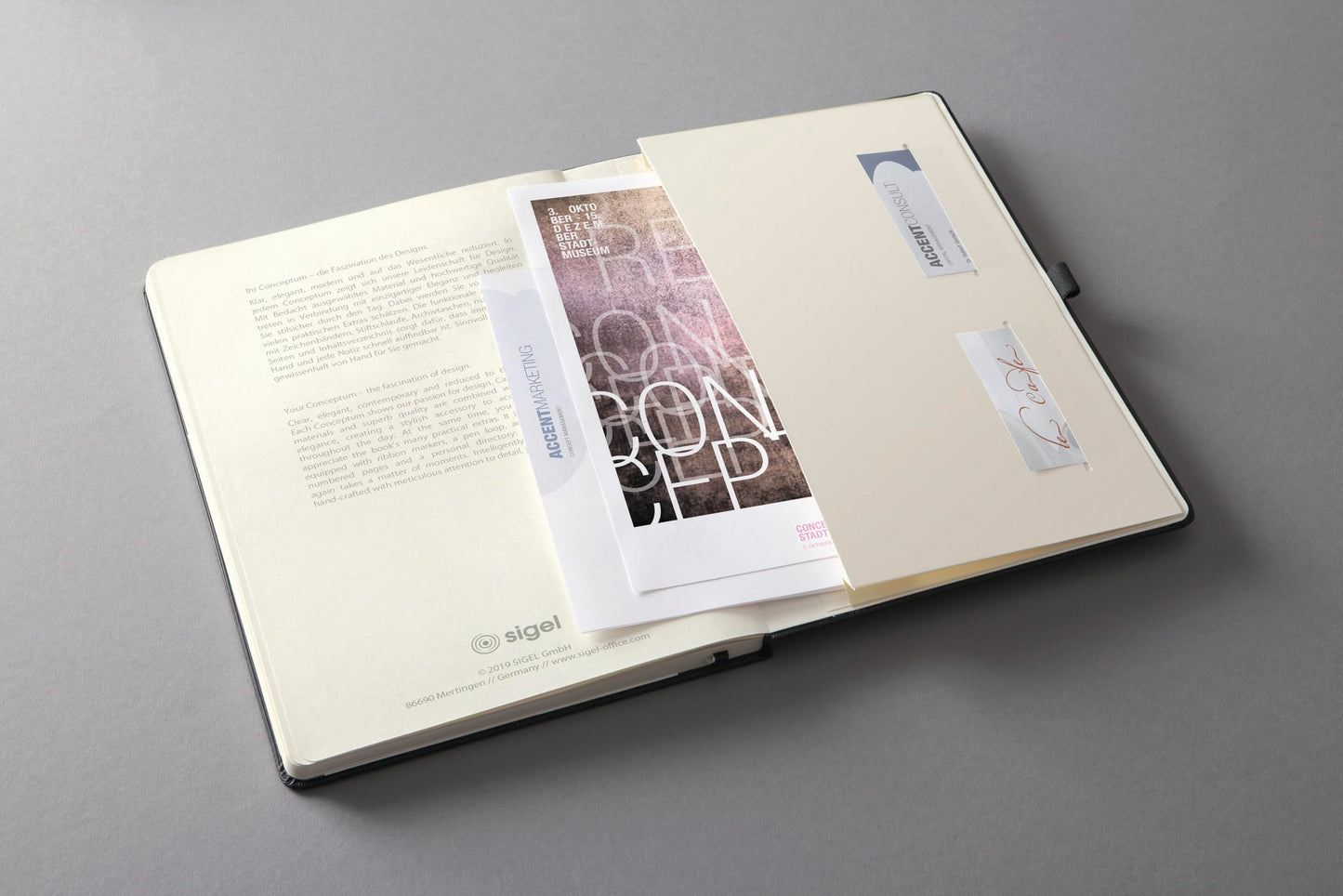 Planungsbuch 2026 Extra-Groß: A4+, Hardcover, 192 Seiten, Stiftschlaufe, Archivtasche
