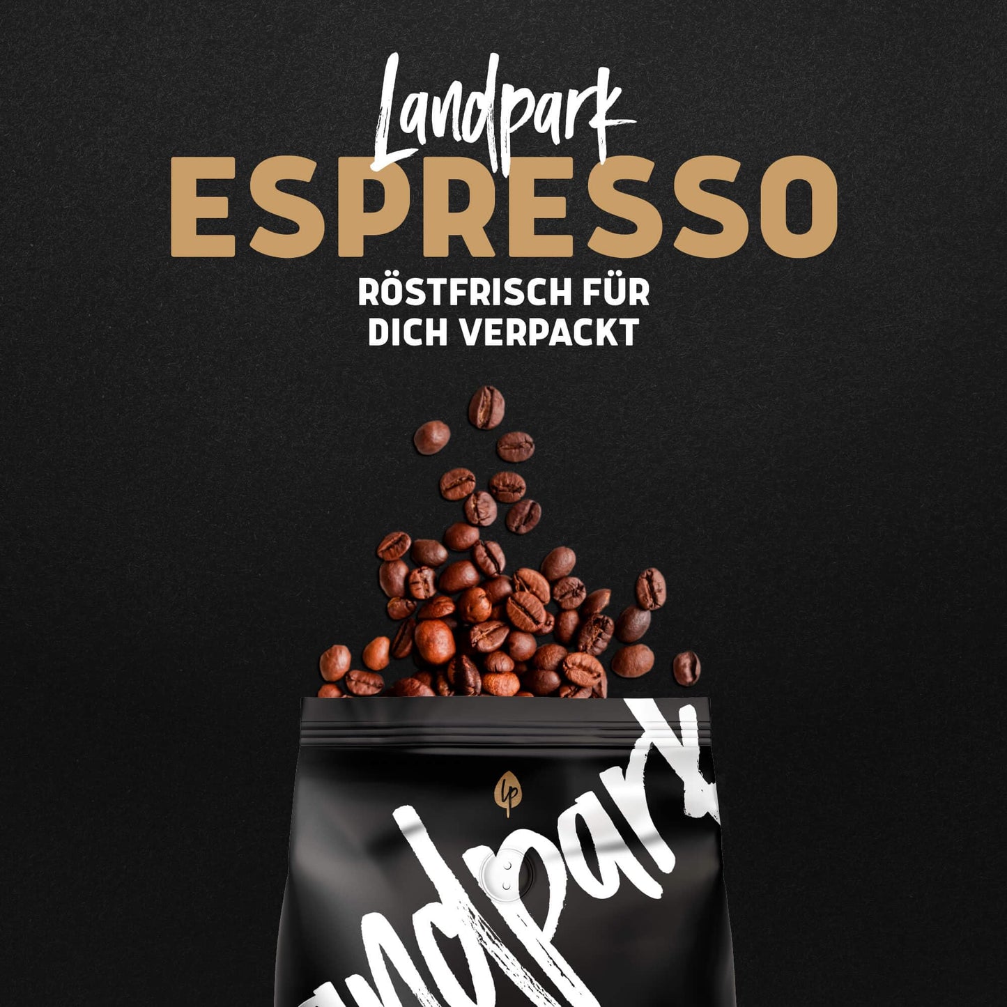 Landpark Organic Coffee Espresso 500g: Arabica & Robusta Coffee Beans | Fair Trade