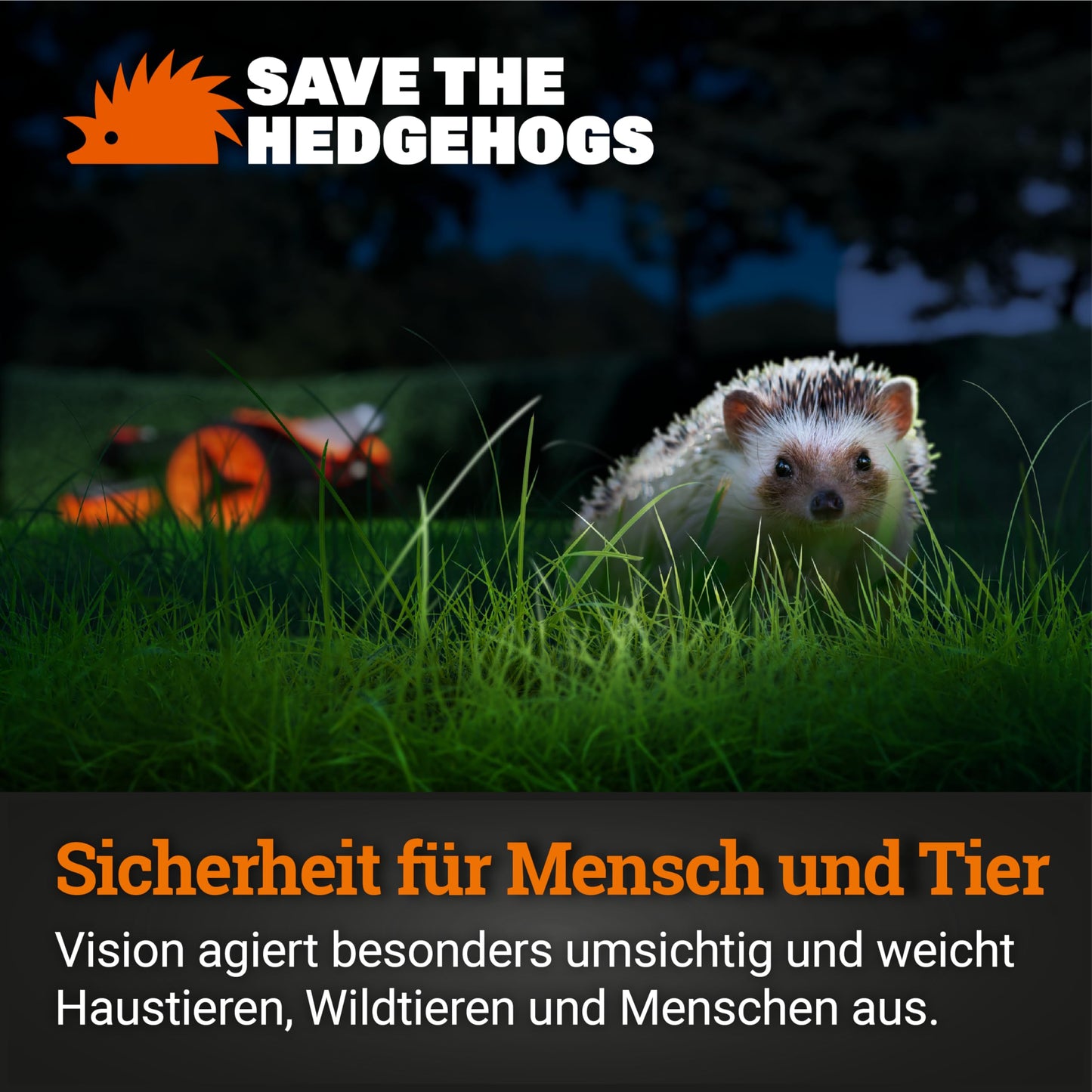 WORX Landroid Vision M600 AI robotic lawnmower (WR206E.1) for gardens up to 600m²: Wi-Fi & Bluetooth, hedgehog protection