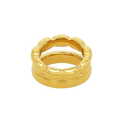 JOOP! Stainless steel ladies' rings in gold, including gift box
