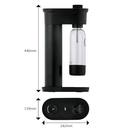 Grohe 'Blue Fizz Advanced' water carbonator set with CO2 level indicator and cleaning powder