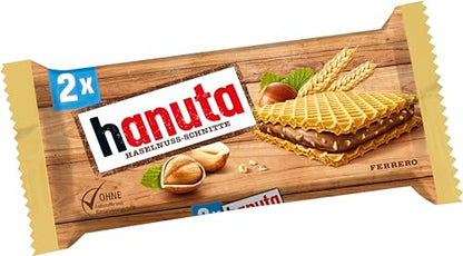 Hanuta (18x44g): Hazelnut slices with crispy wafers (2-pack)