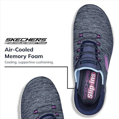 Skechers 'Summits Dazzling Haze' Slip-Ins Women's Sneakers (Navy)