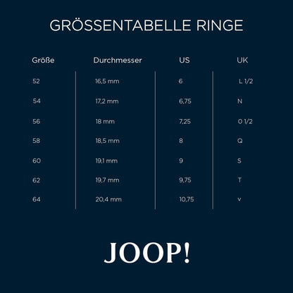 JOOP! Stainless steel ladies' rings in gold, including gift box
