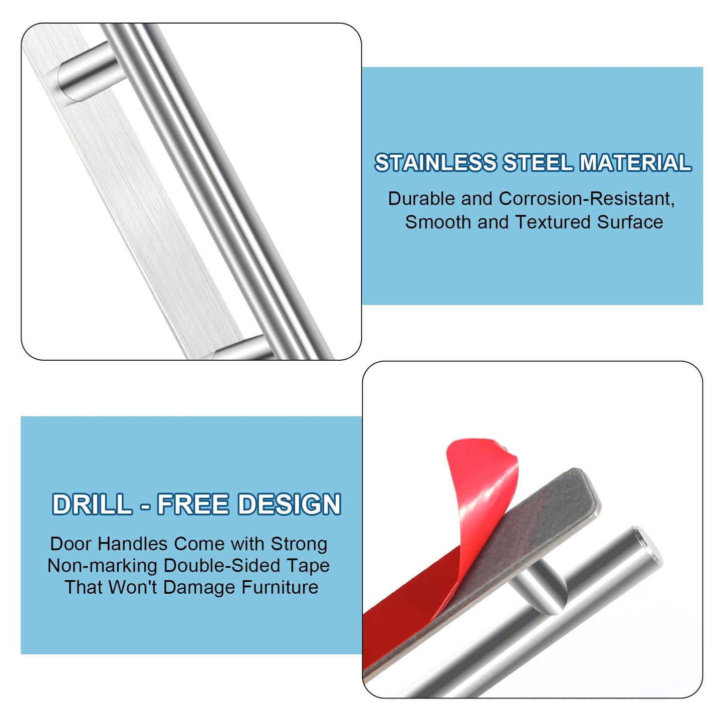 AOROPS Self-adhesive Door Handles | Stylish &amp; practical solution without drilling