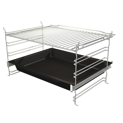 Gorenje Heißluft-Einbauherd-Set Inox (77L BigSpace): Glaskeramikkochfeld, AquaClea, PizzaMode, AirFry