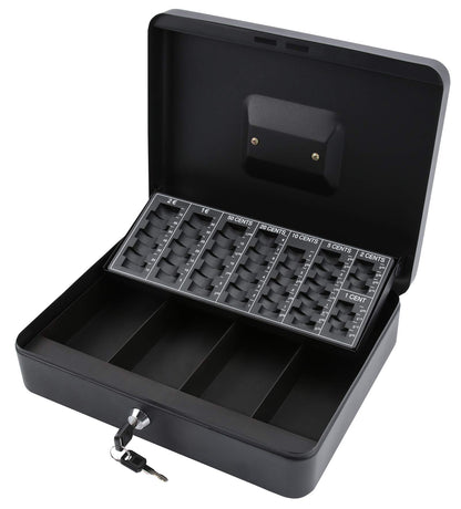 Olympia (6031 CB 770 Plus) cashbox: Lockable with key &amp; coin counting board including counterfeit detector