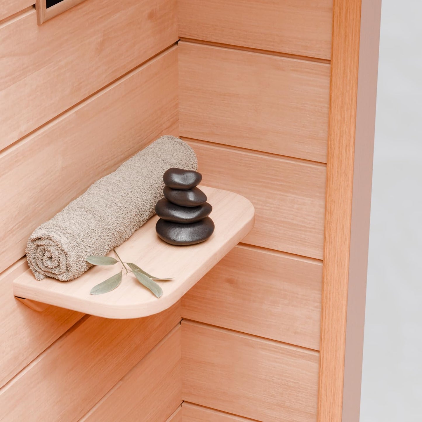 Dewello® Infrarotsauna 'Pierson' (135x105cm) für 1-2 Personen aus Hemlock-Holz, LED, Bluetooth