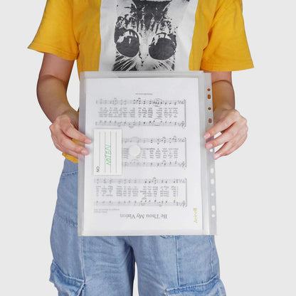 Dokumentenmappen DINA4 (20er-Pack) mit Binderlöcher/Klettverschluss und Etikettentasche