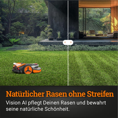 WORX Landroid Vision M600 AI robotic lawnmower (WR206E.1) for gardens up to 600m²: Wi-Fi &amp; Bluetooth, hedgehog protection