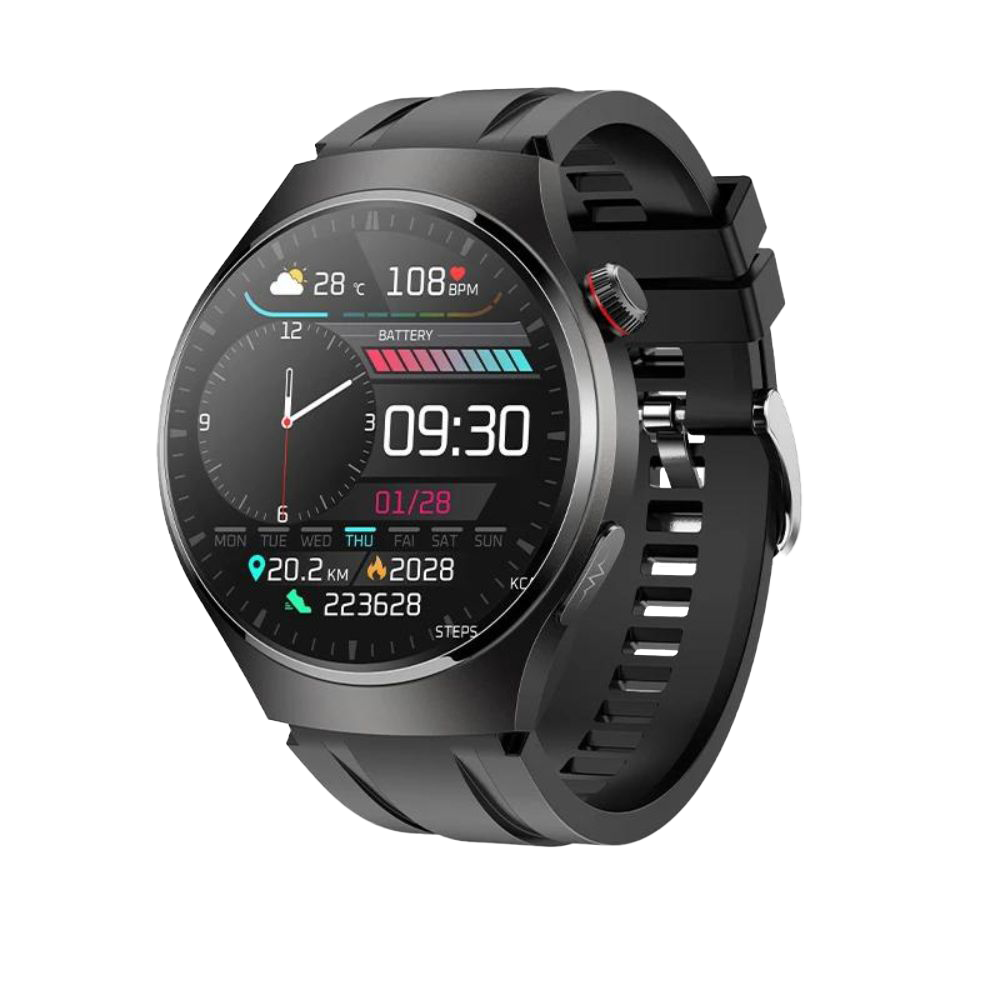 Smartwatch mit EKG-PPG Laser-Behandlung | Körpertemperatur, Blutzucker & Bluetooth-Anruf3