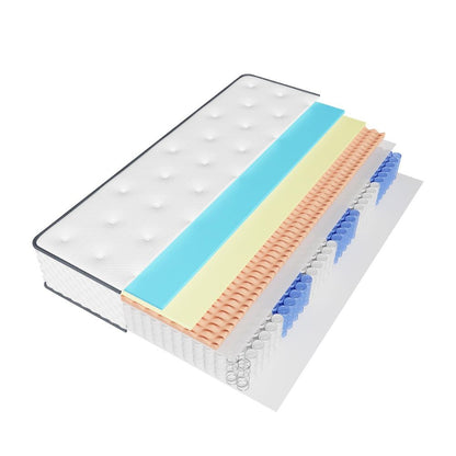 Sleremind 7-zone pocket spring mattress (180x200cm - height: 22cm) with hardness level H3 comfort foam
