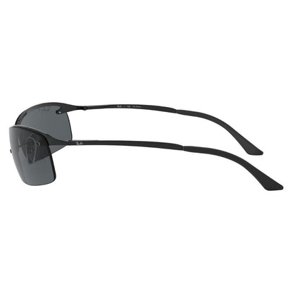 Ray Ban 'RB3183' Unisex Sunglasses: Top Bar Black, Grey Gradient Lenses