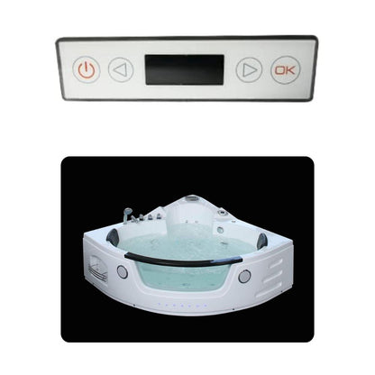 PureHaven whirlpool with waterfall, heater, light therapy, sound system, Bluetooth