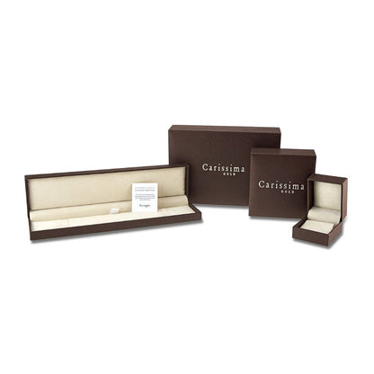 Carissima 375 gold tricolor ladies' herringbone chain including gift box